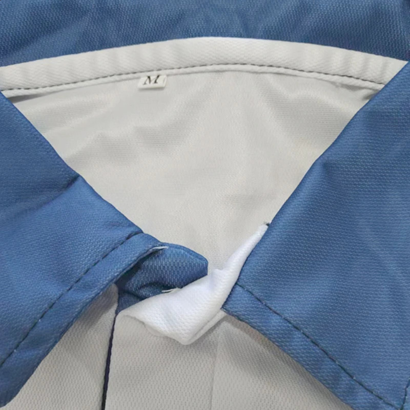 Mens Polo Golf Shirt Casual Long Sleeve Style Striped Button Stripe Spring Fall Summer Regular Fit 250113Z