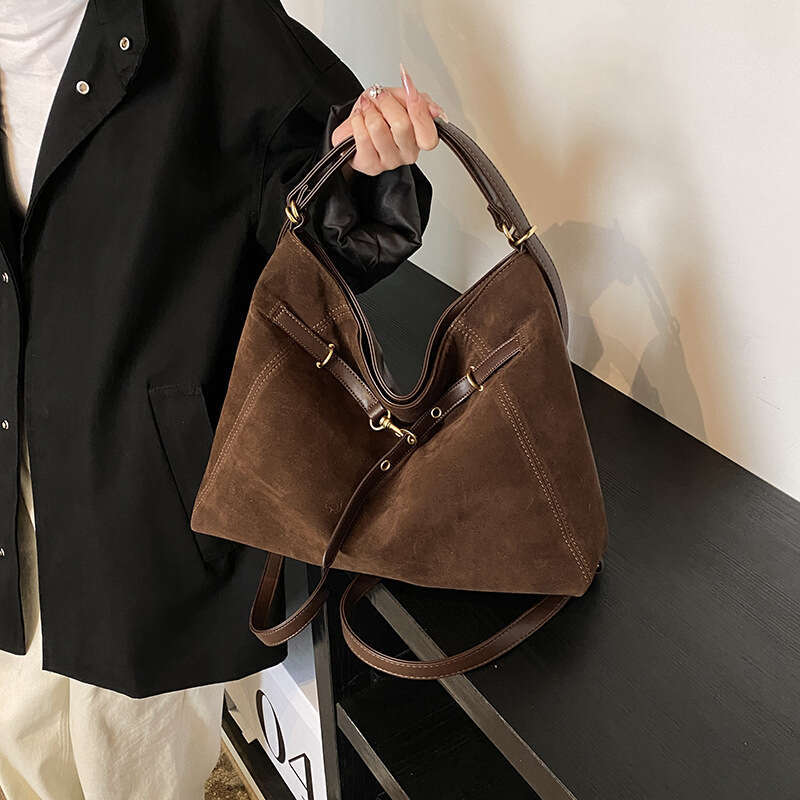 Top Quality Suede Tote Bag Crossbody bag Shoulder bag Backpack Simple Versatile Large Capacity Commuting Campus Bag for Women