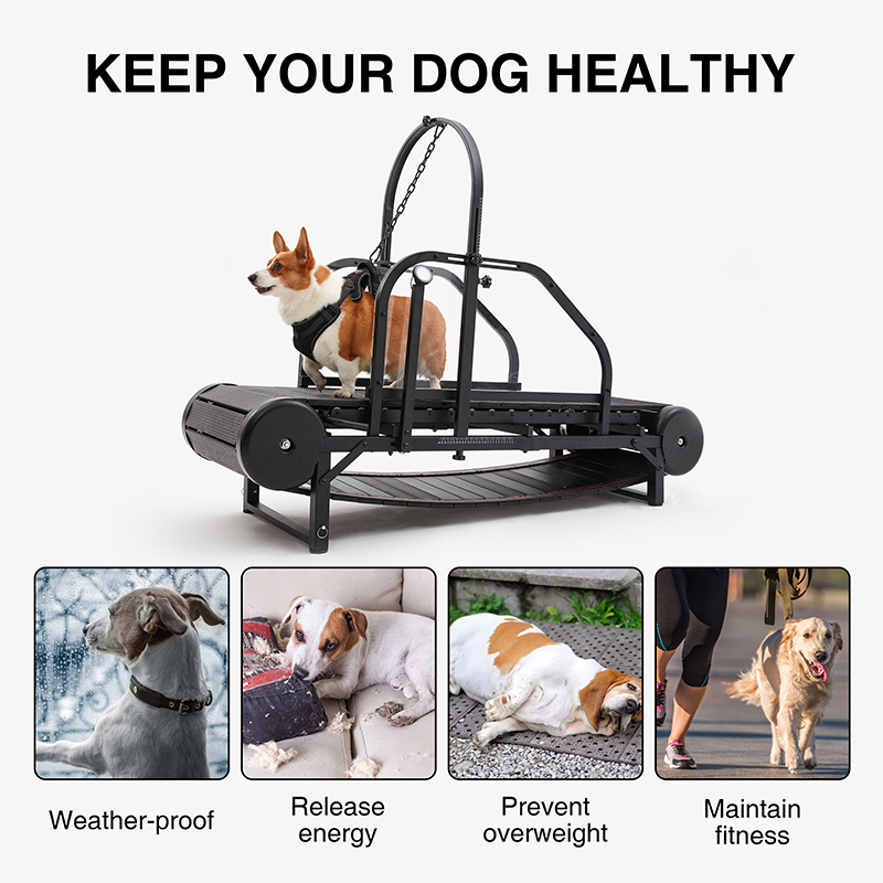 Dogs Treadmill Walking Machine Pet Treadmill Non-electric Equipment Dog Apparel Heavy Duty Pet Running Fitness Unpowered Run For Larger Dog Supplies