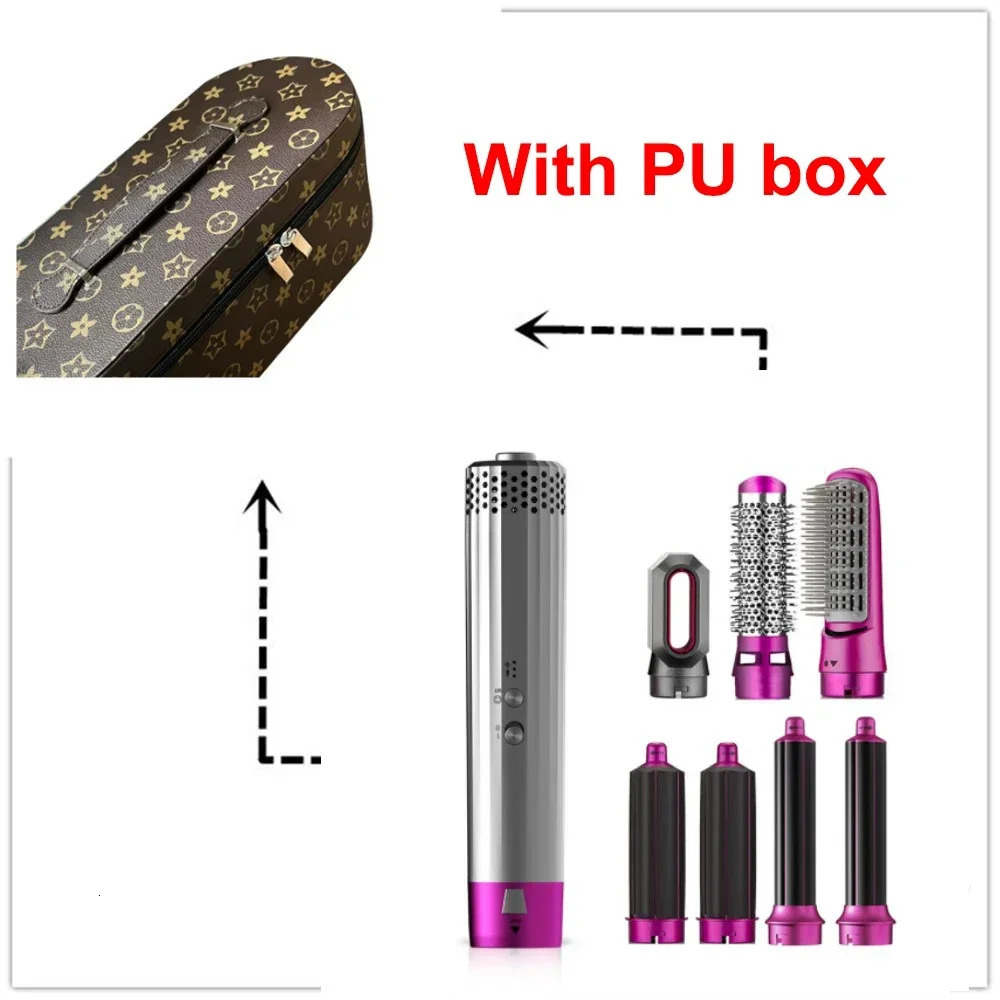 Air Brush Hair Styler Tools with 30mm 40mm Auto-Wrap Curlers 7 in 1 Hair Dryer 110000rpm High Speed Blow Dryer Negative Ion 250120