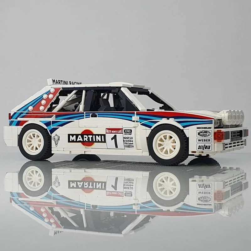 New MOC-141377 Delta Integrale Rallye Monte Carlo Version Racing Car Model Technical Building Block Toys for Boys Birthday Gifts Z250122