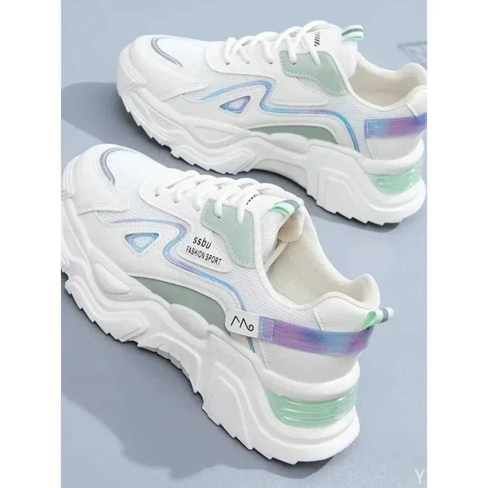 2023 sports shoes womens platform flat shoes womens shoes green womens short and chubby sports shoes womens shoesXJ250324