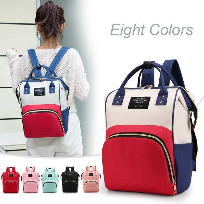 Diaper Bag Mummy Backpack Large Capacity Bag Mom Baby Multi-function Waterproof Outdoor Travel Diaper Bags For Baby CareC250122