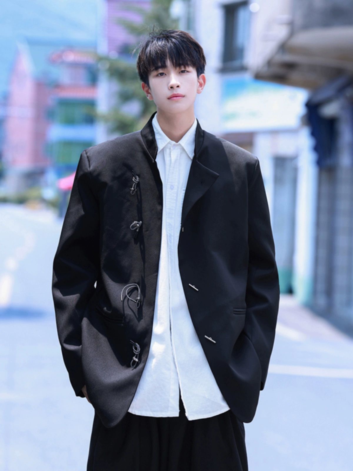 P120Classic Japanese-Inspired Men's Suit Coat Comfortable Large Size, Perfect for Spring & Autumn Fashion