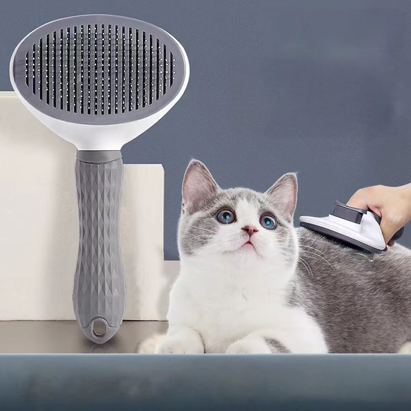 Pet short long hair removal Massage shell comb Soft hair removal brush Grooming and shedding matte fur remover Massage hair removal tool for small dog