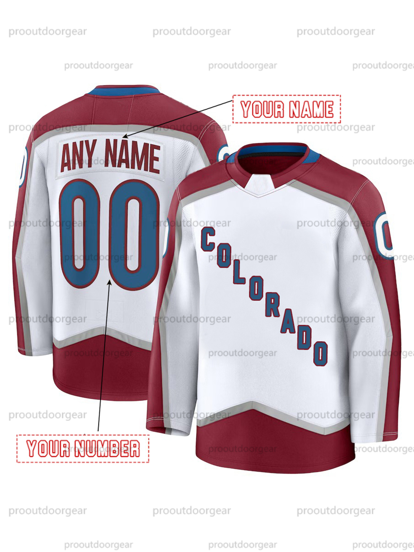 8 Cale Makar Embroidered Polyester Ice Hockey Jerseys Landeskog MacKINNON Rantanen Nichushkin Girard Custom Jersey any name any number Mens Womens You