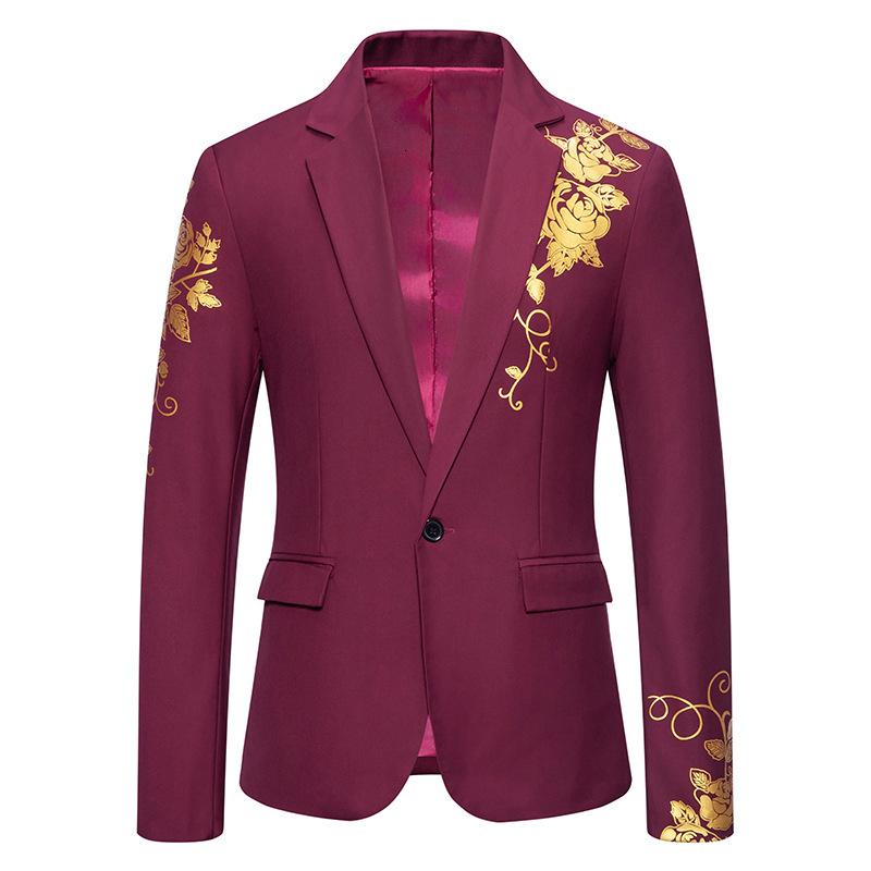 suits for men designer 2024 spring/summer new men's hot stamping suit jacket european men's casual dress suit 04b