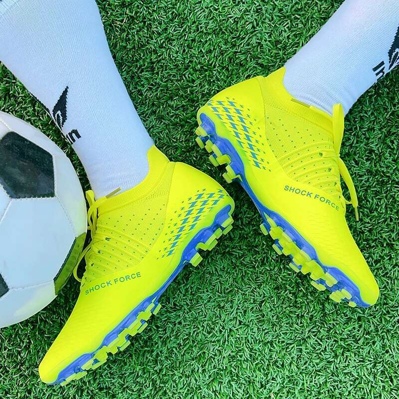 2024 Men's Shoes Large Size Ultralight Football Boys Sneakers Non-Slip AG/TF Soccer Cleats Ankle Boots Unisex