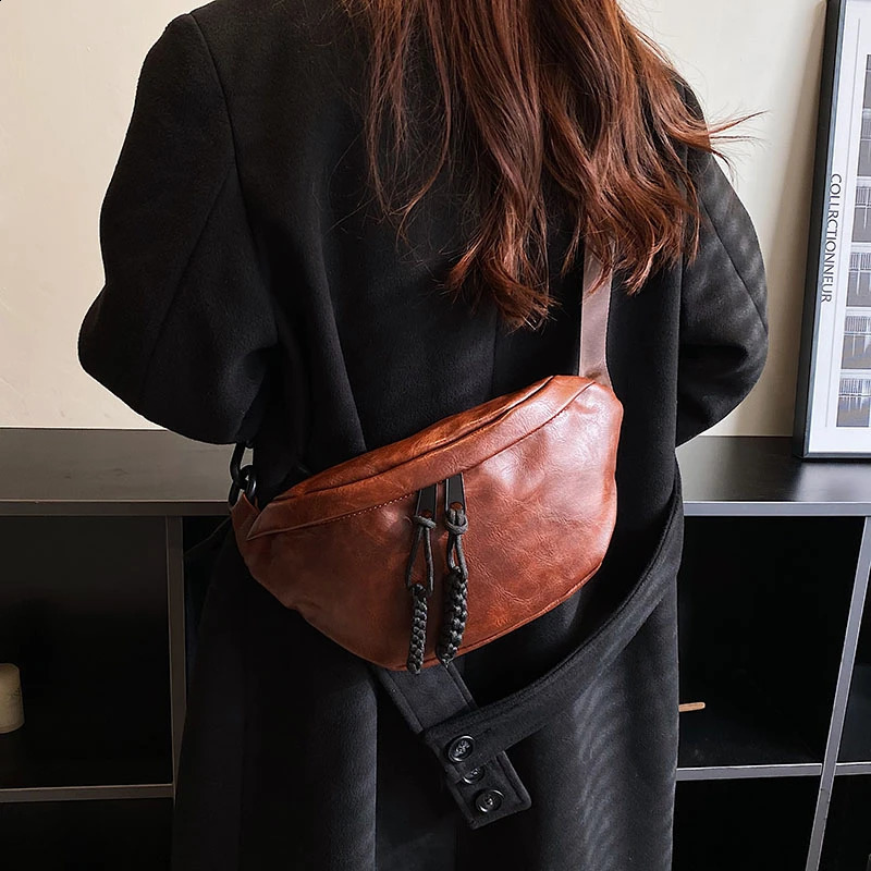 er Shoulder Crossbody Bags Top grade soft Leather Fanny pack Women Handbag phone Purses Female Waist Bag Chest Bags 250121