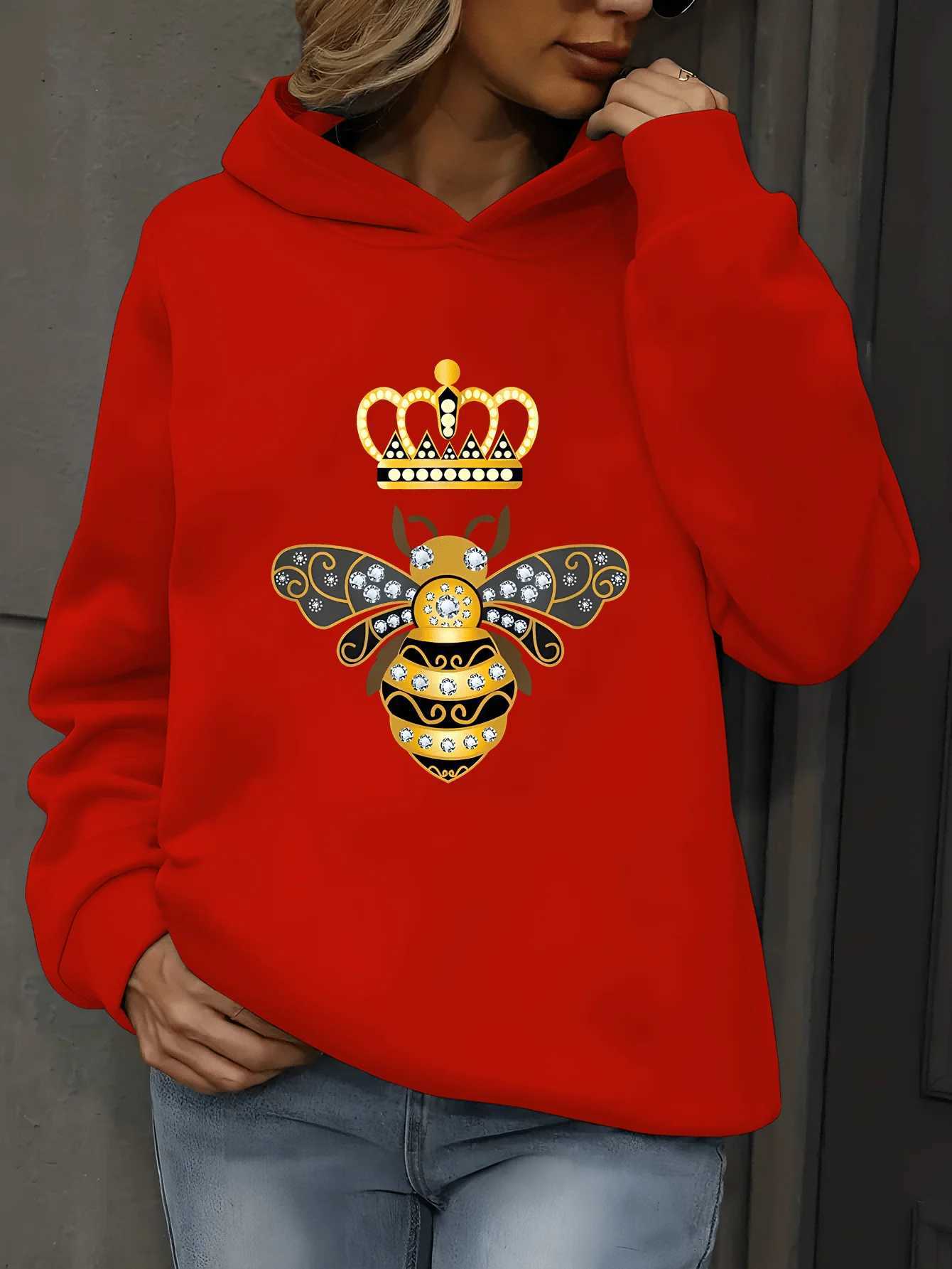 Women Casual Print base warm Hoodies Autumn Long Slve Funny Santa Claus Hooded Harajuku Fashion Strt Style Xmas SweatshirtsC250118 L251018P7UH