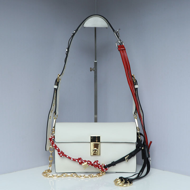 Bag 24 Autumn/Winter New Soft Sound Flip Postman Pendant Lock Motorcycle Leather Small Square Bag