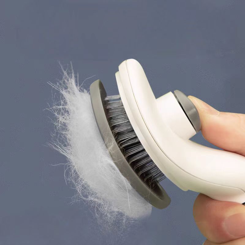 Pet short long hair removal Massage shell comb Soft hair removal brush Grooming and shedding matte fur remover Massage hair removal tool for small dog