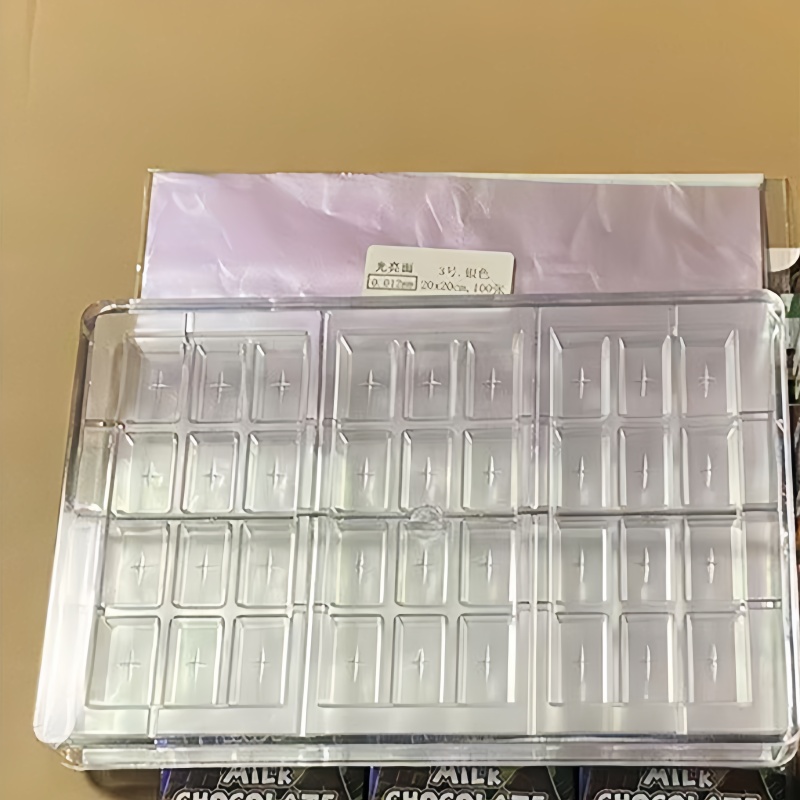 one up baking moulds oneup plastic 12 girds 15 girds mould chocolate bar molds packing boxes pack paper box