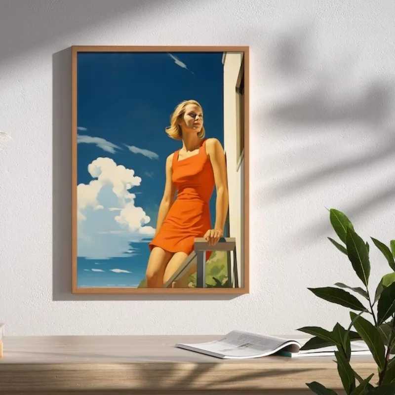 Edward Hopper City Poster Autumn Summer People Cityscapes Canvas Paintings Wall Art for Living In This Decor Y250122