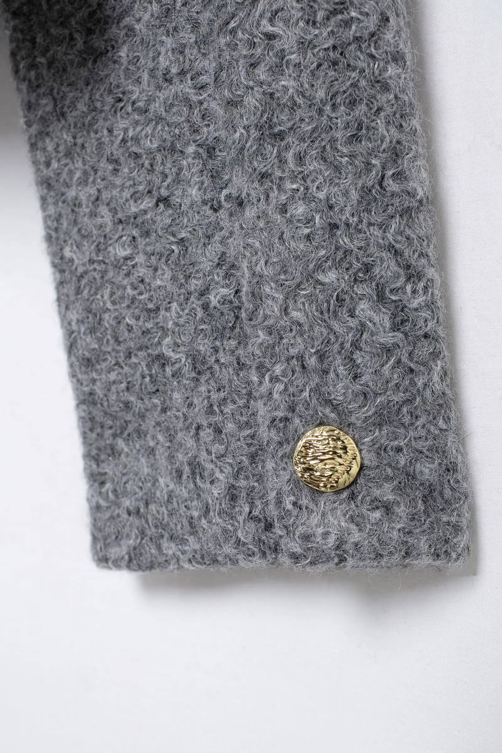 KAOPU ZA Womens Fashion tweed Short Jacket coat Women vintage O-neck single-breasted fall Winter pocket outerwear jackets top 250109