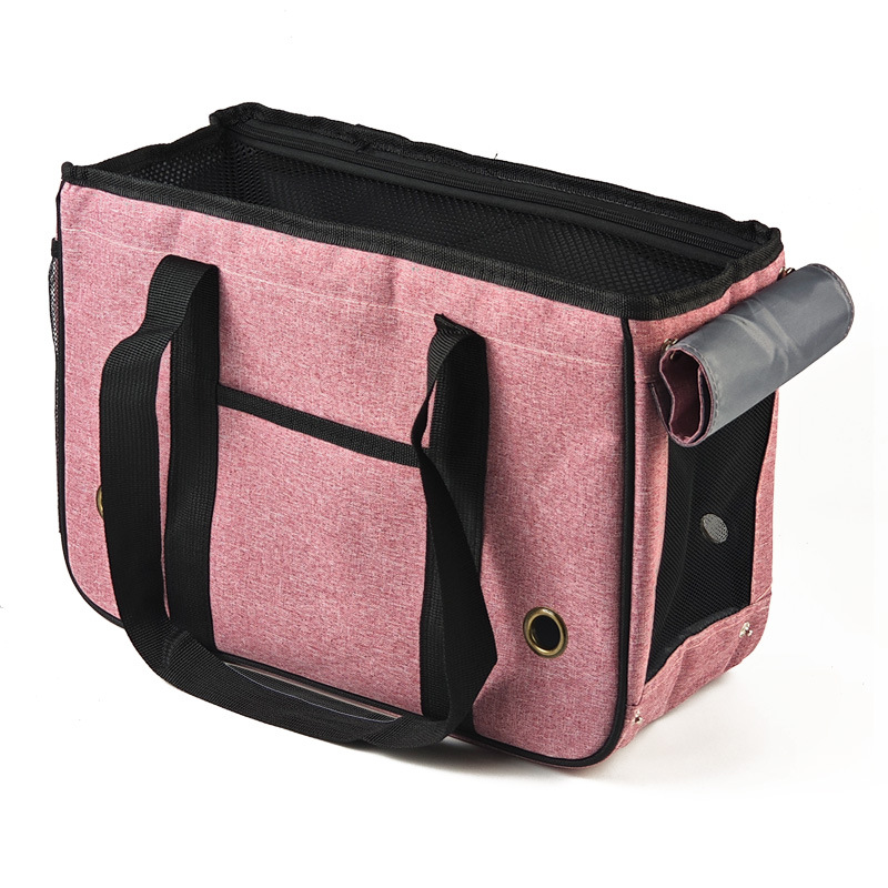 Designer Carrier Dog Bag Cat Carriers Case Pet Handbags ic Net Practical Travel Outdoor Web Beige Ebony Canvas Mesh Window Free shipping