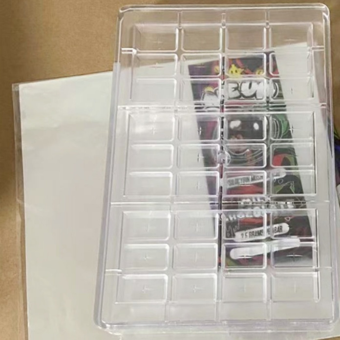 one up baking moulds oneup plastic 12 girds 15 girds mould chocolate bar molds packing boxes pack paper box