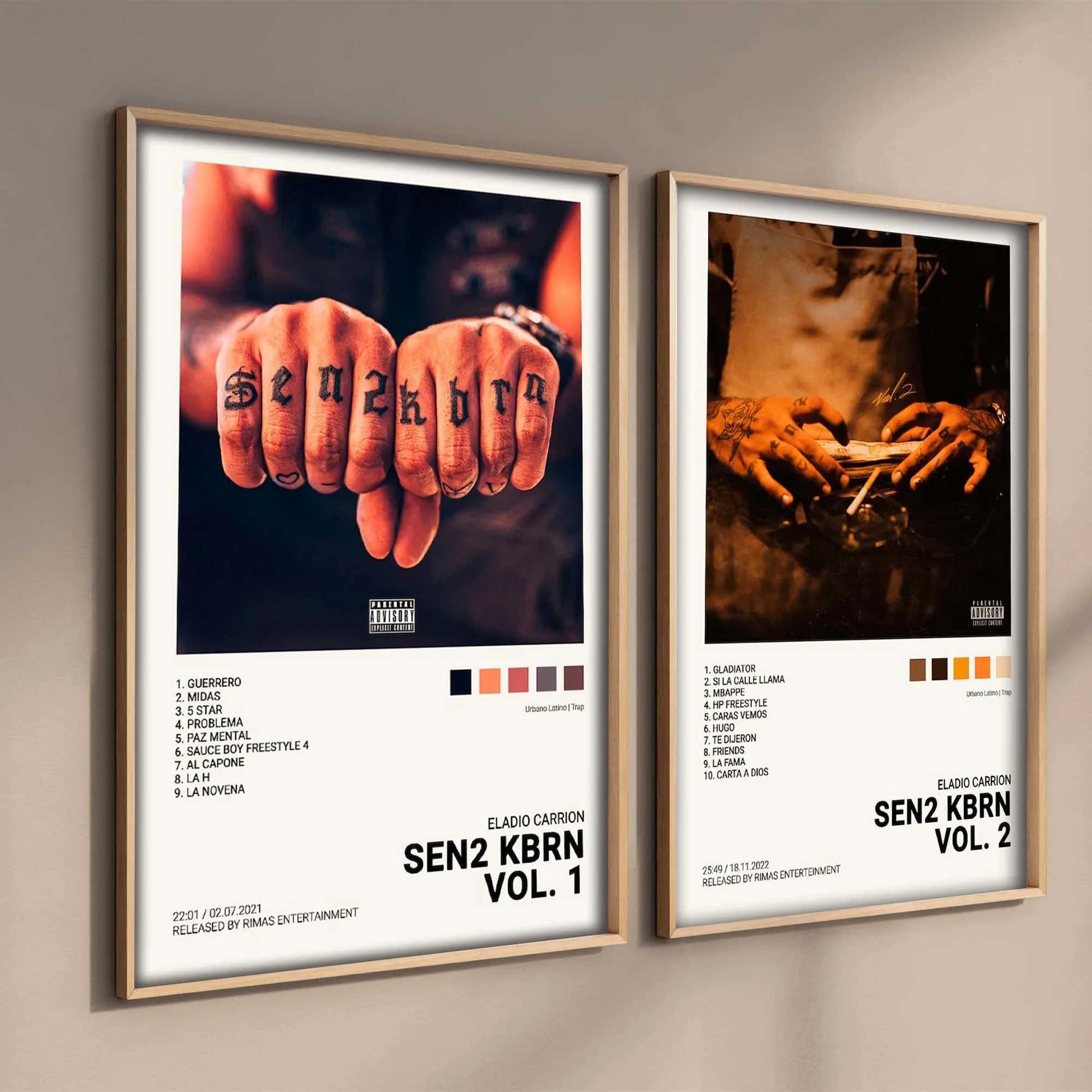 Nordic Rapper Qudo Poster Aesthetics Mora Feid Ela Carrion Rauw janDro sic Album Canvas Print Wall Art Ro Decor Y250122