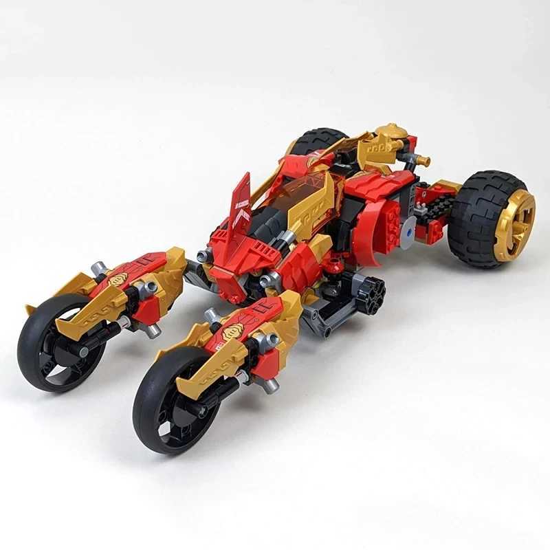 Animated Film Movie Kais Golden Dragon Assault Vehicle Building Blocks 71773 Racing Car Assemble Bricks Toys Gift For Kid Adult Z250122