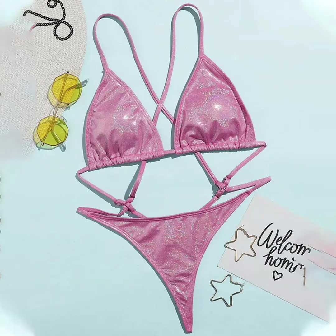 Women's Swimwear 2023 New Sexy Swimsuit Women One Piece Bikinis Halter Thong Monokini Swimwear Mini Bathing Suit H25121