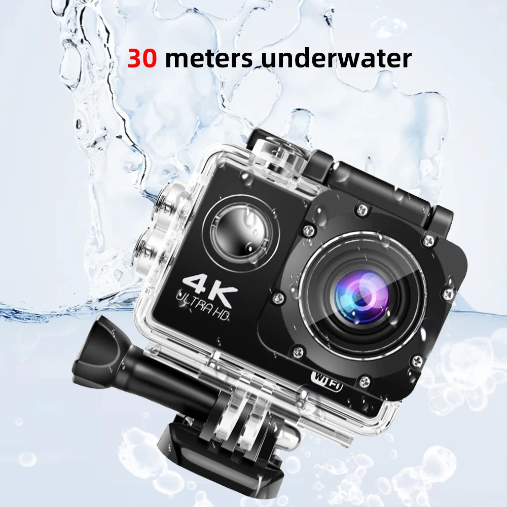 4K Action Camera 1080P/30FPS WiFi 2.0 170D Underwater Waterproof Helmet Video Recording Camera Sports Cameras Outdoor Mini Cam 250121