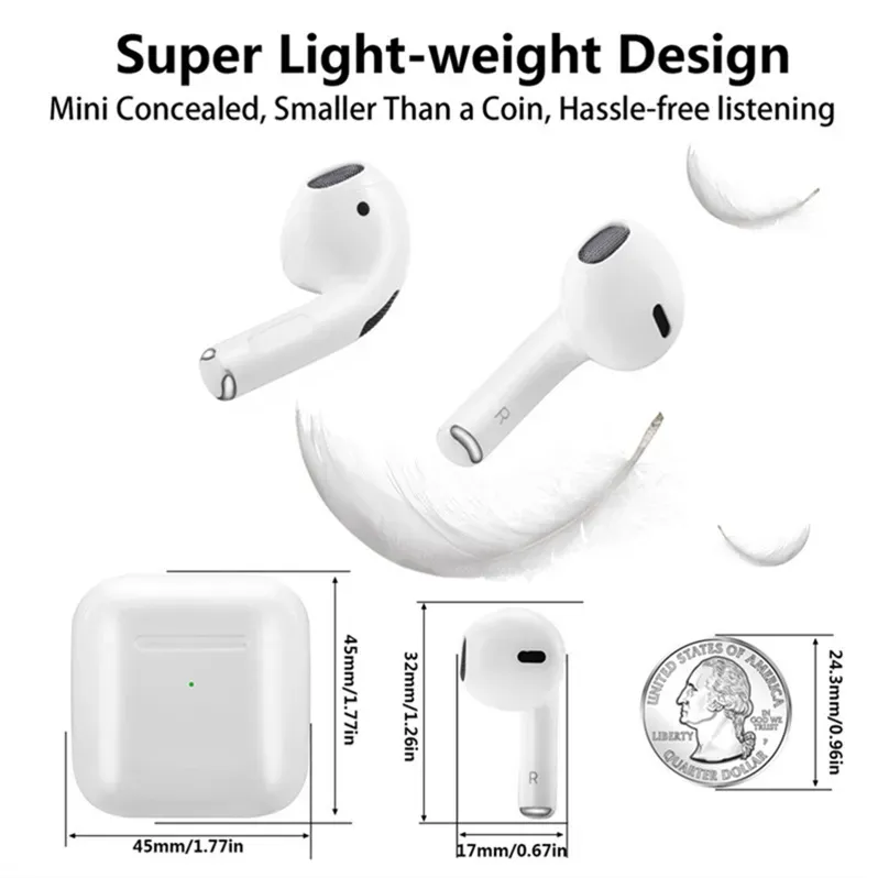Pro 5 case TWS Wireless Headphones with Mic Fone Bluetooth Earphones Pods Sport EarPods Running Earpieces for Xiaomi