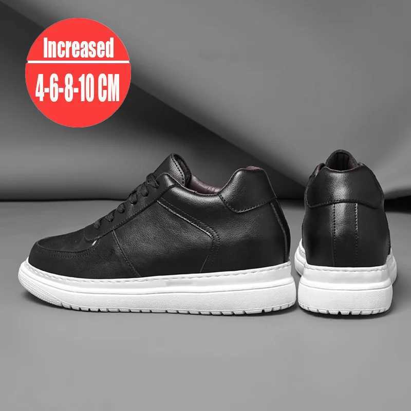 Fashion Casual Lift Sneakers Men Elevator Shoes Height Increase Inner Heightening 4-6-8-10cm Men Fashion Sports Plus Size 37-44C250123