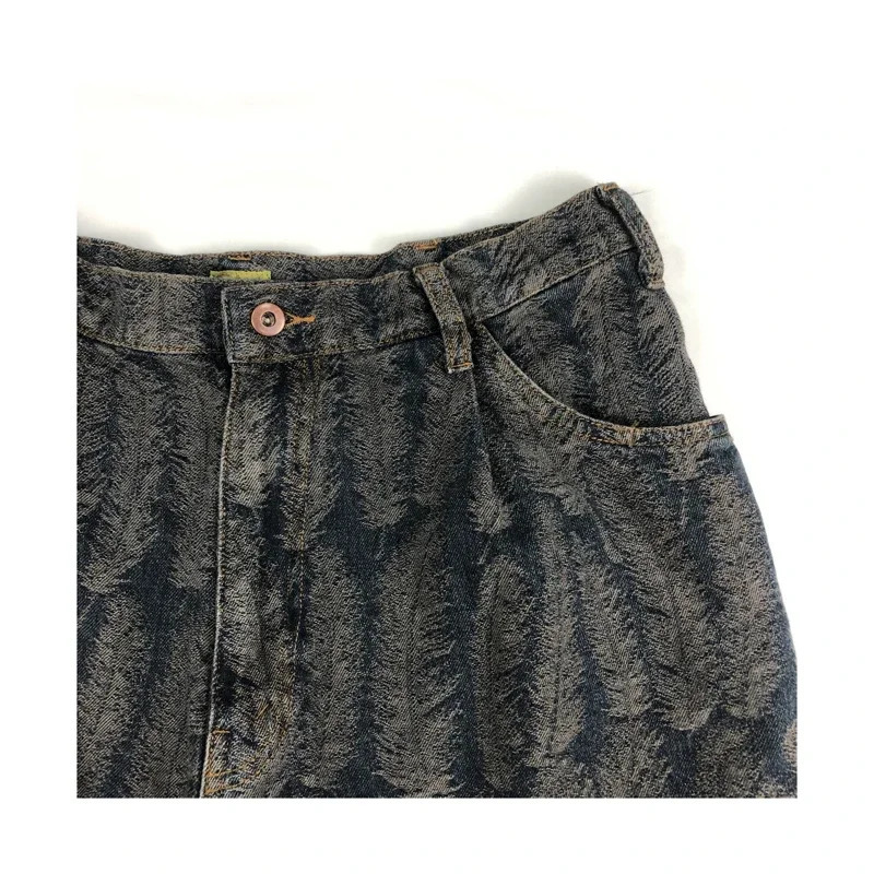 Kapital Japanese Style Feather Denim Mens and Womens Fashion Casual Summer Loose Shorts Arrival 250118