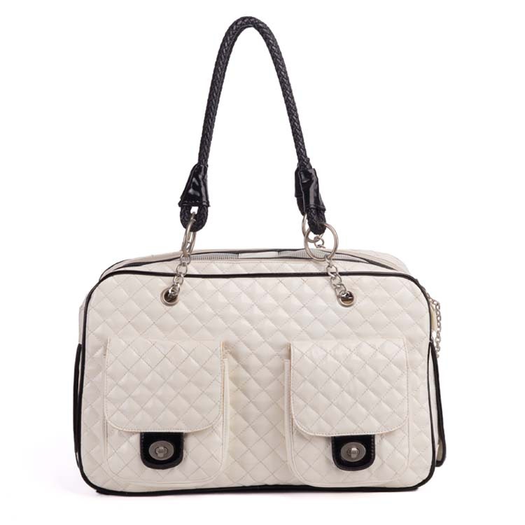 Designer Carrier Dog Bag Cat Carriers Case Pet Handbags ic Net Practical Travel Outdoor Web Beige Ebony Canvas Mesh Window Free shipping