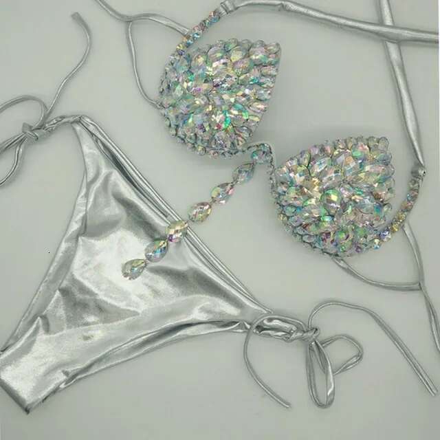 2020 Venus Vacation New Tassels Bikini Set Rhie Swimwear Dia Swimsuit Bandage Bathing Suit Bg Stones Beachwear