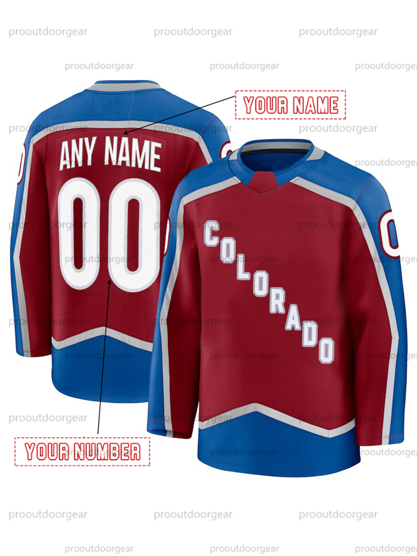8 Cale Makar Embroidered Polyester Ice Hockey Jerseys Landeskog MacKINNON Rantanen Nichushkin Girard Custom Jersey any name any number Mens Womens You