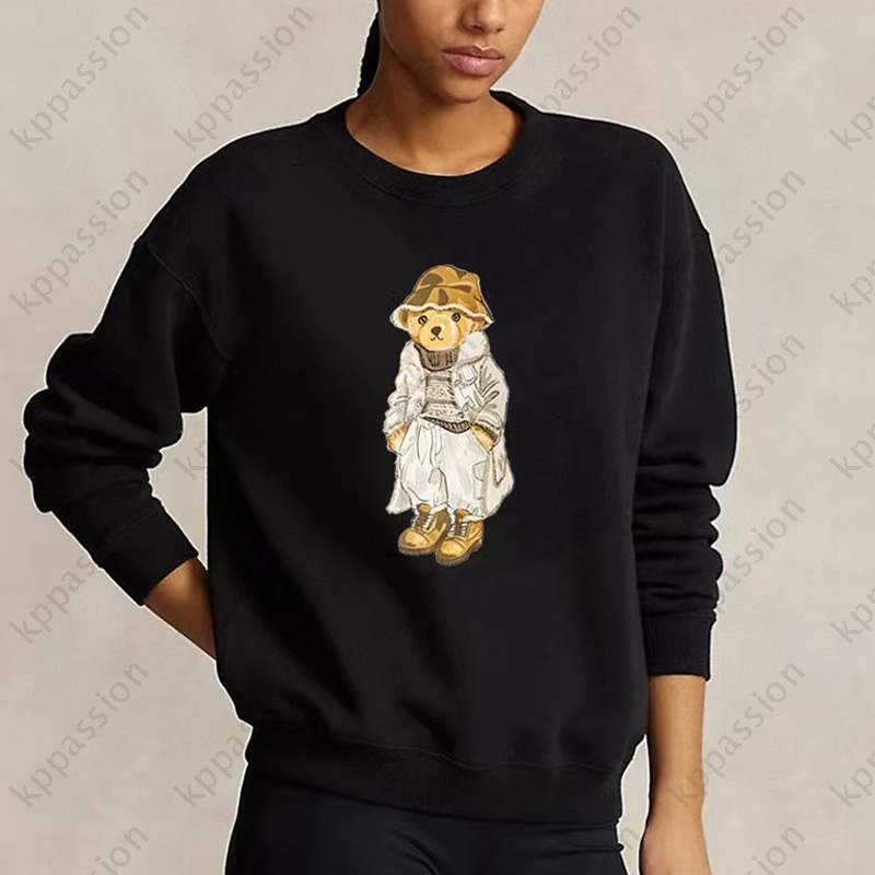 Colorful Designer Bear Hoodie Women Luxury Sweatshirt Classic Letters Mens Round Neck Hoodless Sweatshirt Cotton Tops