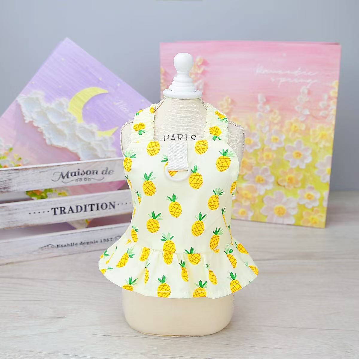 Pet Clothing, Pet Dog Strap Princess Skirt, Pet Dog Clothing Spring/Summer New Collection, 23 Short Board Chest Back Skirt