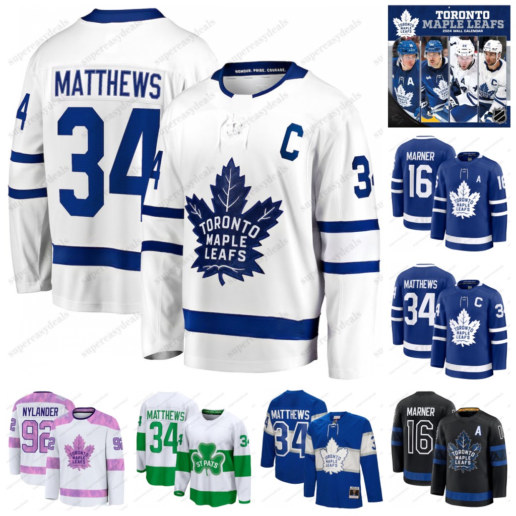 Maple Leafs John Tavare 2025 Jersey Max Pacioretty Chris Tanev Mitchell Marner Nylander Max Domi Ryan Reaves John Klingberg