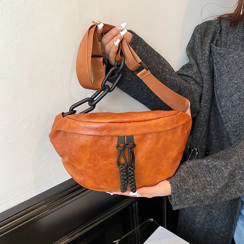 er Shoulder Crossbody Bags Top grade soft Leather Fanny pack Women Handbag phone Purses Female Waist Bag Chest Bags 250121