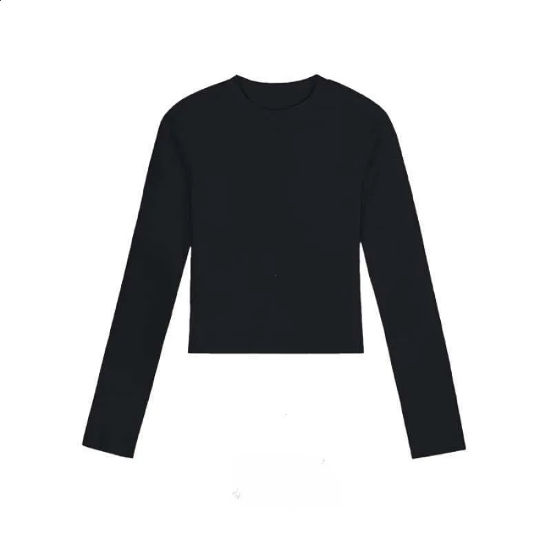 Cotton O Neck Long Sleeve Shirt Women Sexy Cropped Tops Autumn Black Casual Skinny Slim Basic Woman T Shirts White Clothing 250121