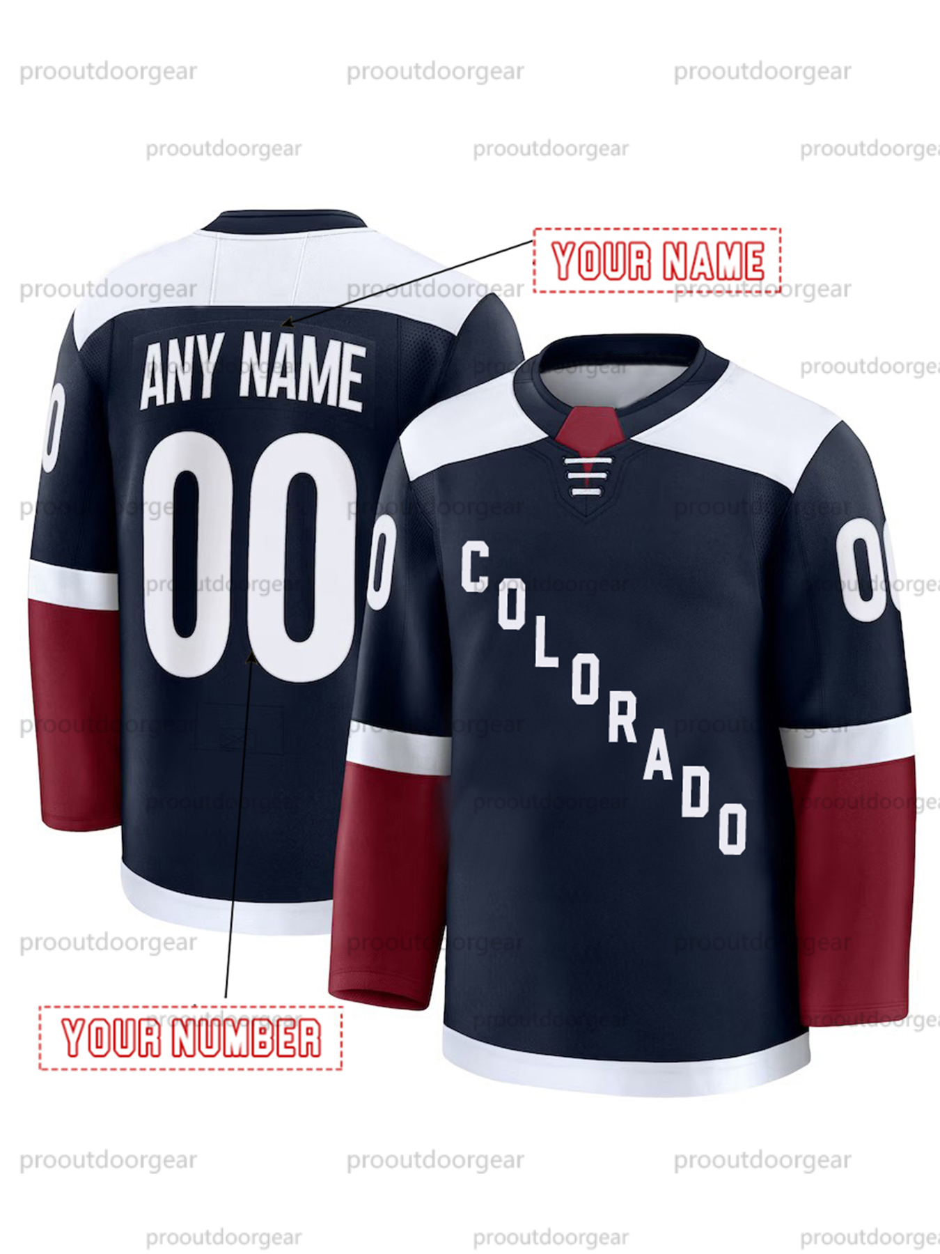 8 Cale Makar Embroidered Polyester Ice Hockey Jerseys Landeskog MacKINNON Rantanen Nichushkin Girard Custom Jersey any name any number Mens Womens You