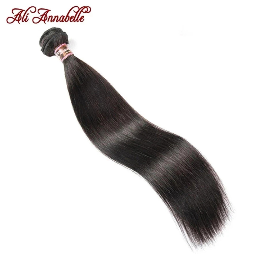 ALI ANNABELLE Straight Hair Bundles Human Hair Bundles 30 28 26 Inch 1 3 4 Bundles Deals Natural Brazilian Hair Weave Bundles 250121