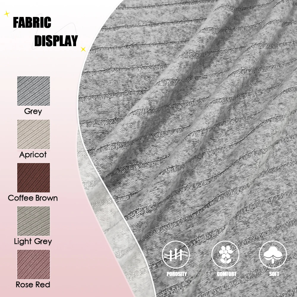 Mia Muse Womens Dresses Fall Winter Knitted Stripe Split U Neck Elastic Basic Bodycon Full Length Casual Maxi Long Dresses 250121