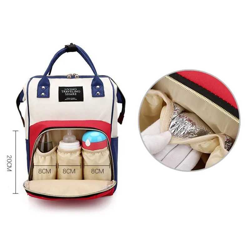 Diaper Bag Mummy Backpack Large Capacity Bag Mom Baby Multi-function Waterproof Outdoor Travel Diaper Bags For Baby CareC250122