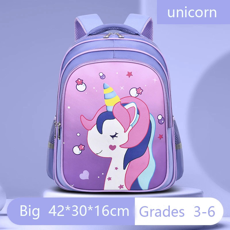 Kid Backpack For GirlsKids Unicorn Backpack Primary School Bag Children Waterproof Bookbag Cartoon 250121