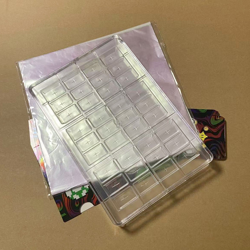 one up baking moulds oneup plastic 12 girds 15 girds mould chocolate bar molds packing boxes pack paper box