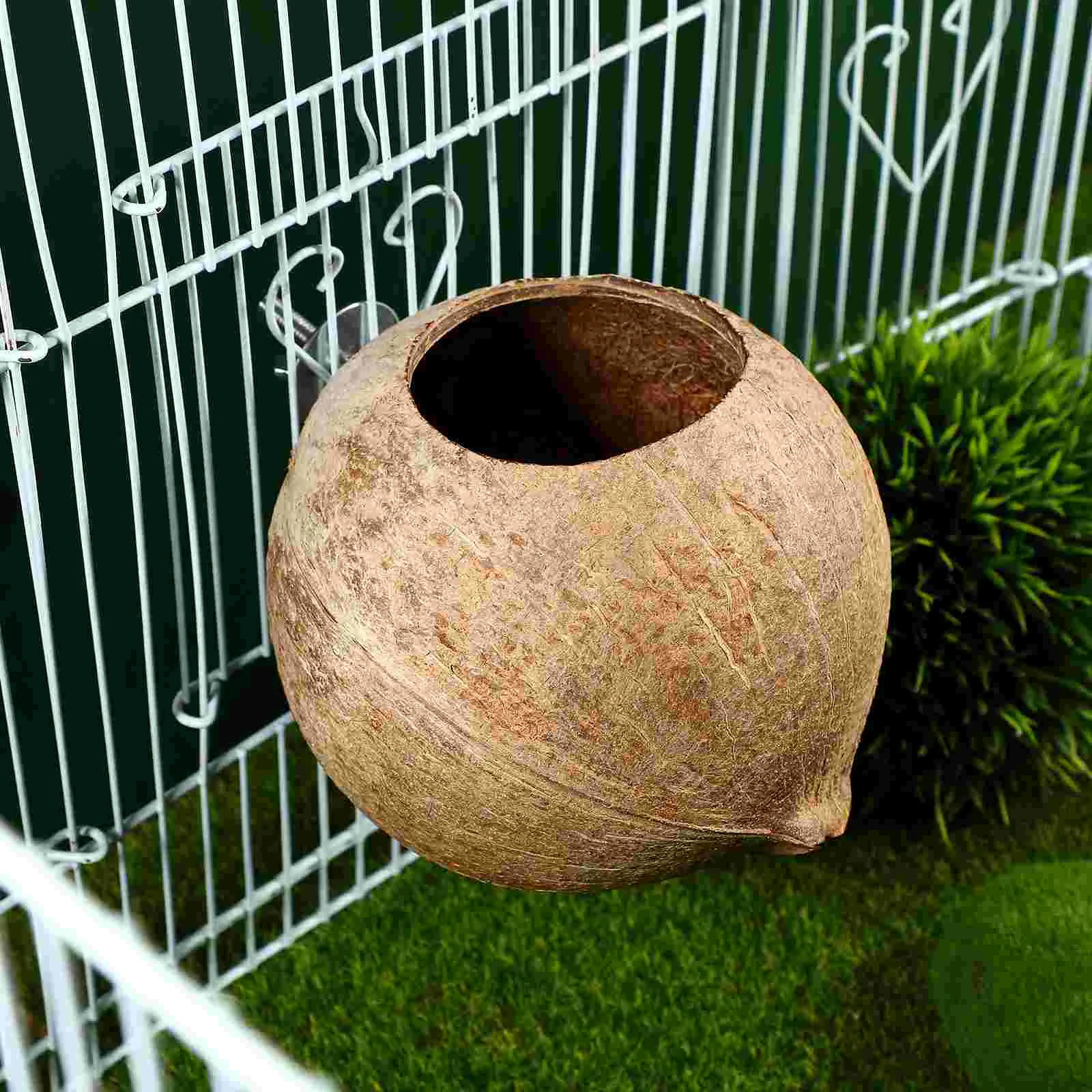 Nest for Birds Winter Warm Bird Nest House Natural Shell Simulation Birdhouse Grass Bird Hut Parakeet Nesting Box Cage 250207
