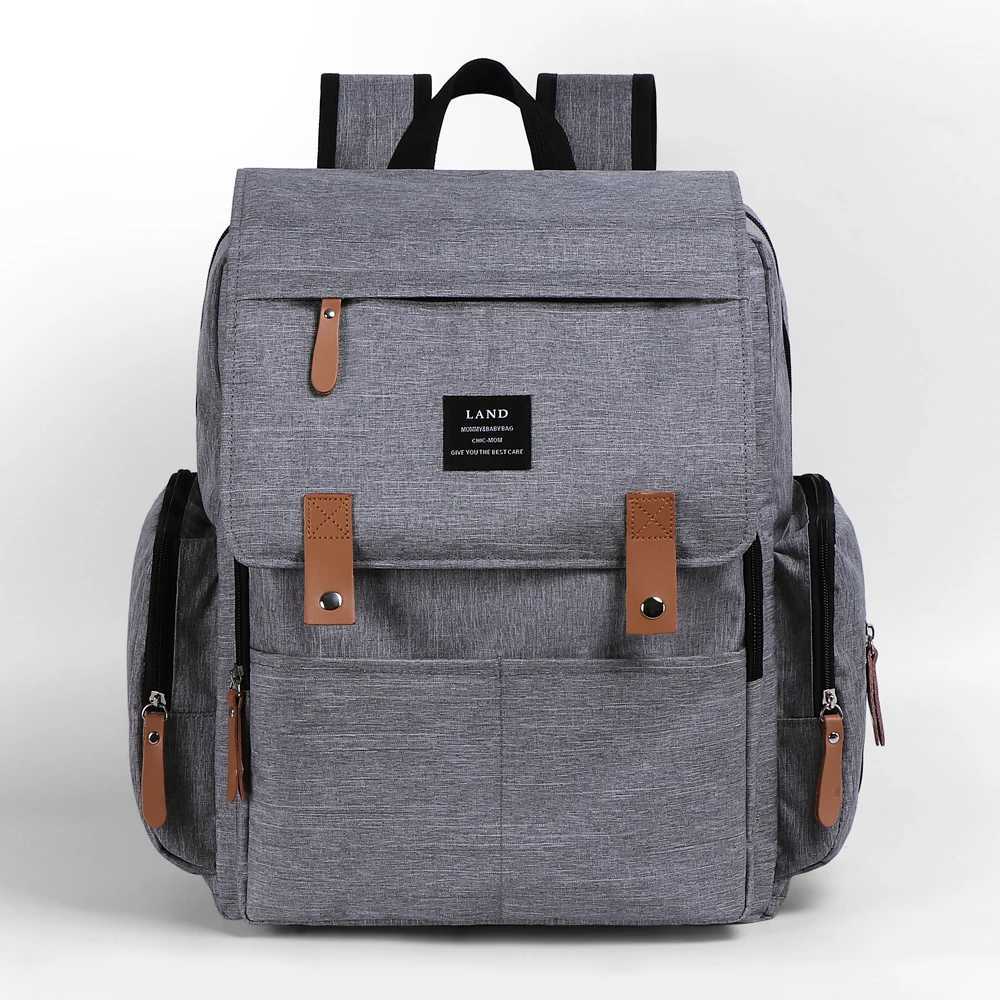 LAND Mommy Diaper Bags Landuo Mother Large Capacity Travel Nappy Backpacks with Changing Mat Convenient Baby Nursing BagsC250326