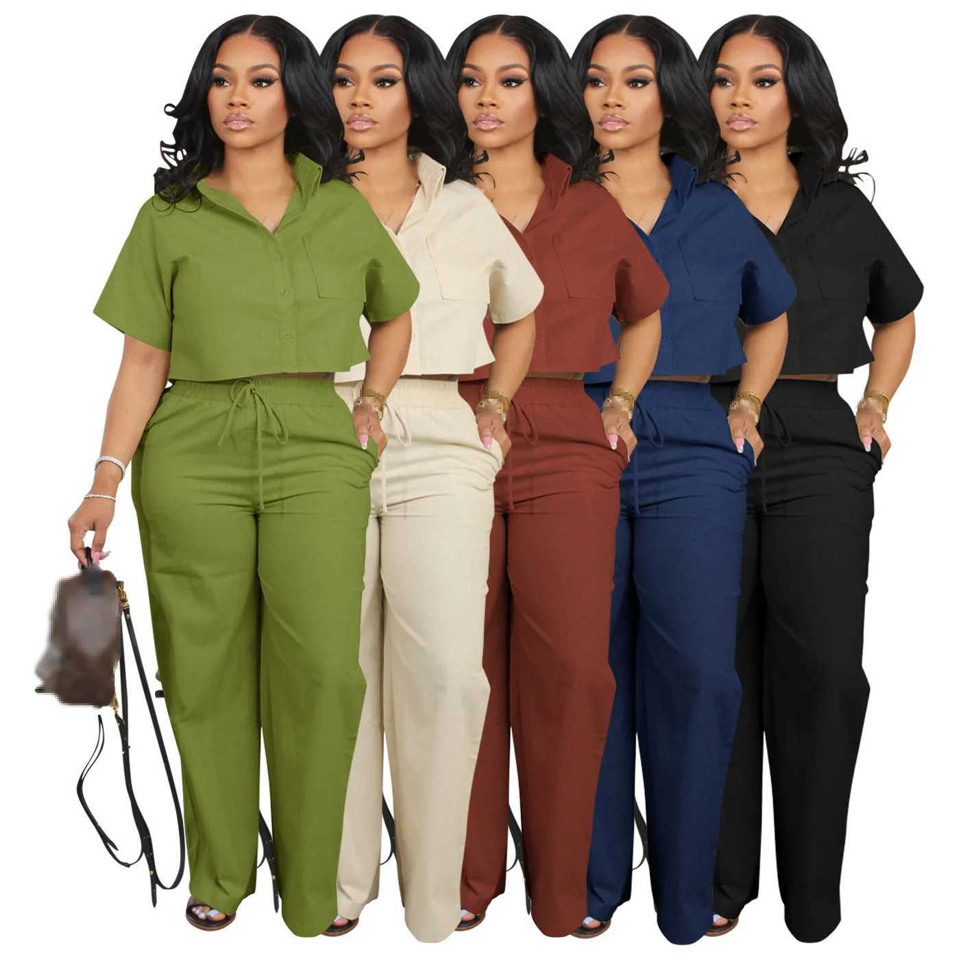 Women's Two Piece Pants 2 piece sets women outfit pants sets two piece set for women 2 piece set outfits 2024 tracksuits sets woman pants H25121