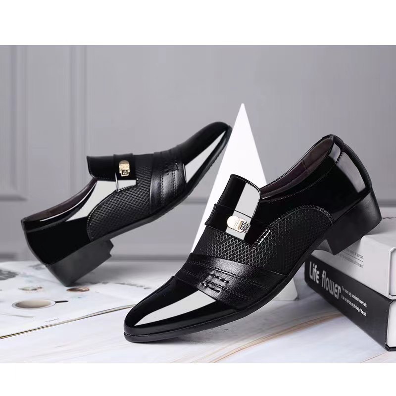 2025 dress shoes for men mens black leather patent business casual loafers outdoor trainers sneakers 39-47