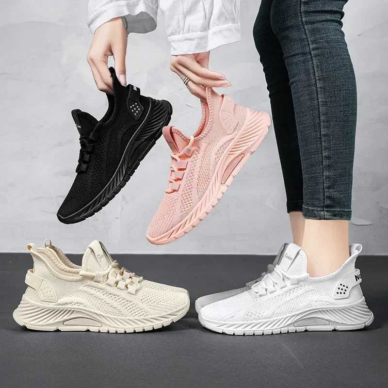 Womens running shoes spring and summer sports shoes plus size womens shoes soft soled fatigue casual shoesXJ250324