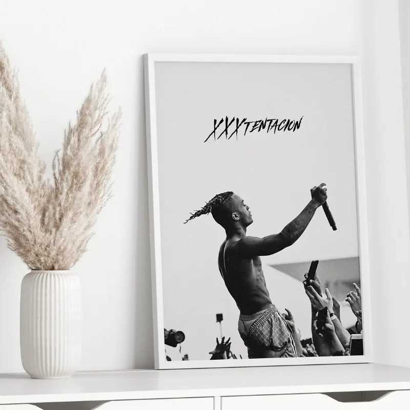 XXX-Tentacion Rock Rapper sic Albums Cover Skins/17 Art Posters Canvas Painting Wall Print Pictures for Living Ro He Decor Y250122