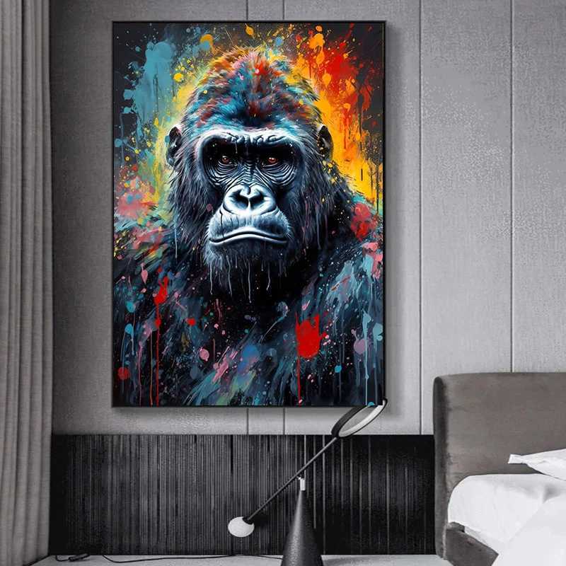 Lion Tiger Portrait Poster Print Giraffe Canvas Painting Abstract Graffiti Wall Art Picture Living Room A Decor Y250122