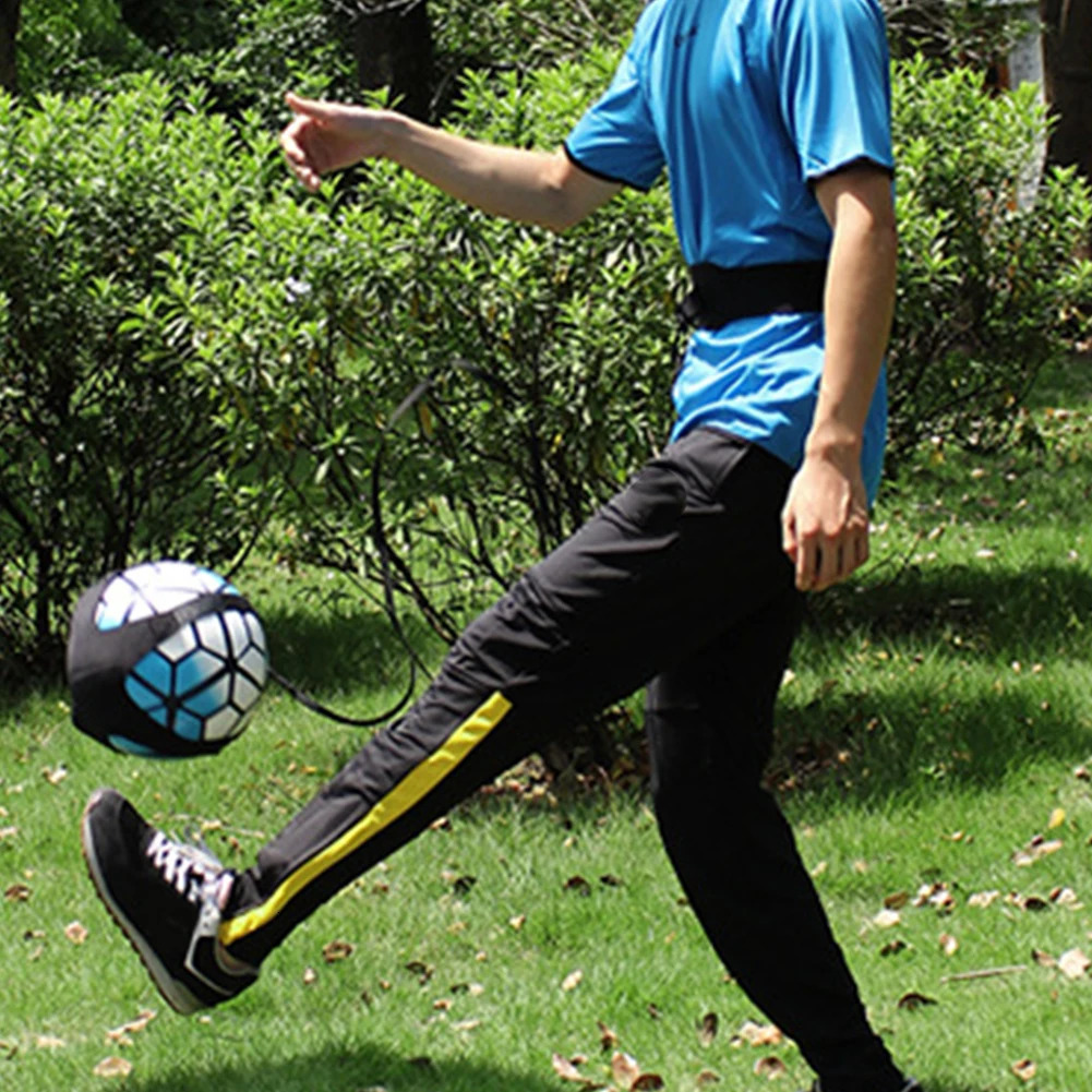 Adjustable Football Kick Trainer Soccer Ball Practice Training Equipment Soccer Trainer Elastic Belt Sports Assistance 250117